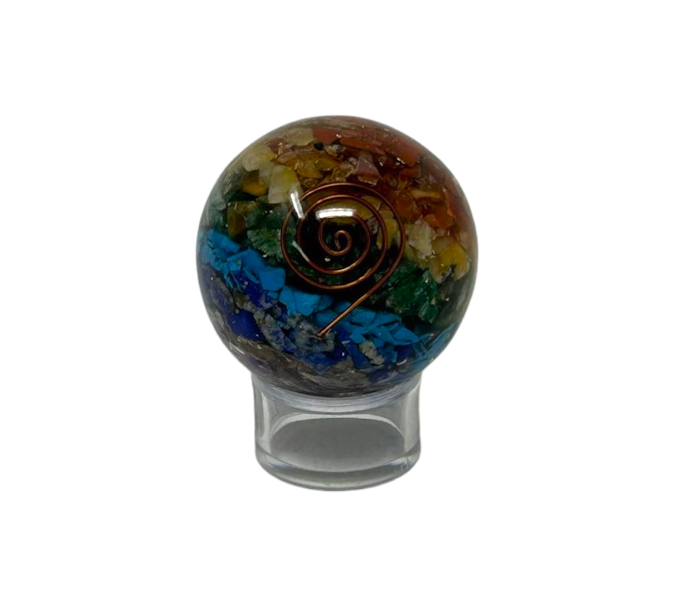 SPHERE ORGONITE 7 CHAKRAS