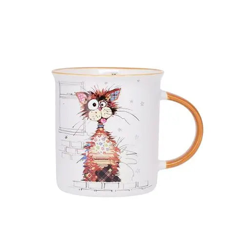 TASSE TIMBALE EN PORCELAINE – CHAT (320 ML)