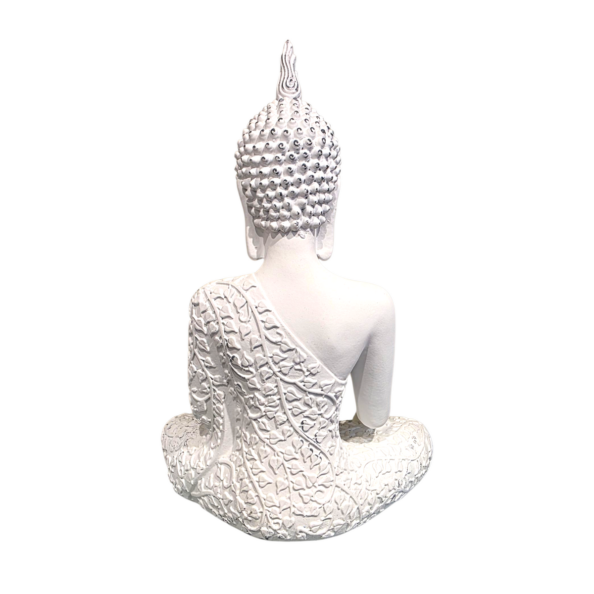 STATUETTE BOUDDHA MEDITATIF BLANC