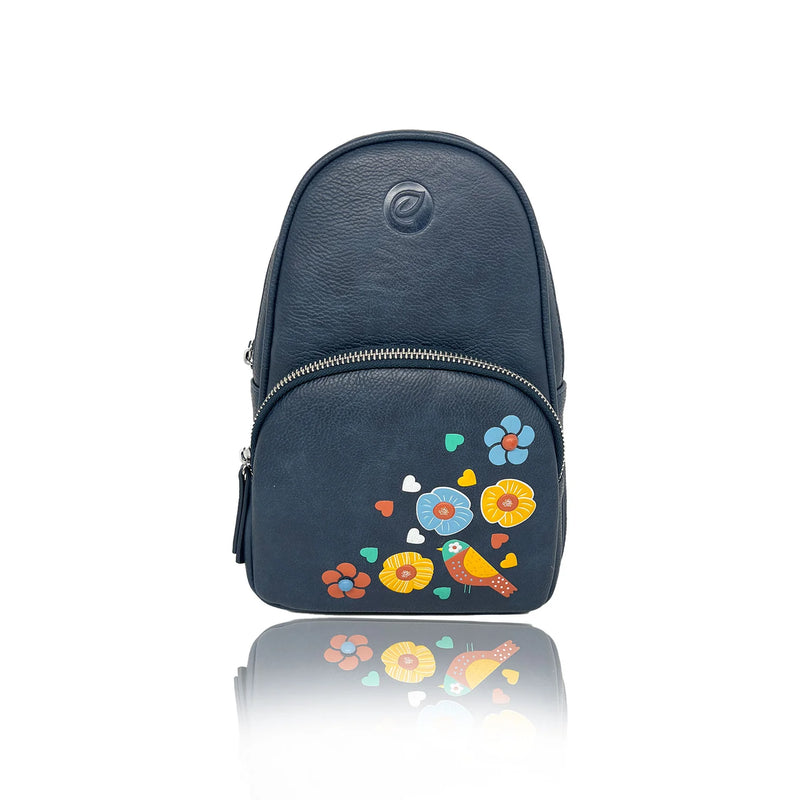 SAC BANDOULIÈRE CUIR VÉGANE TEXTURÉ JAY - ESPE