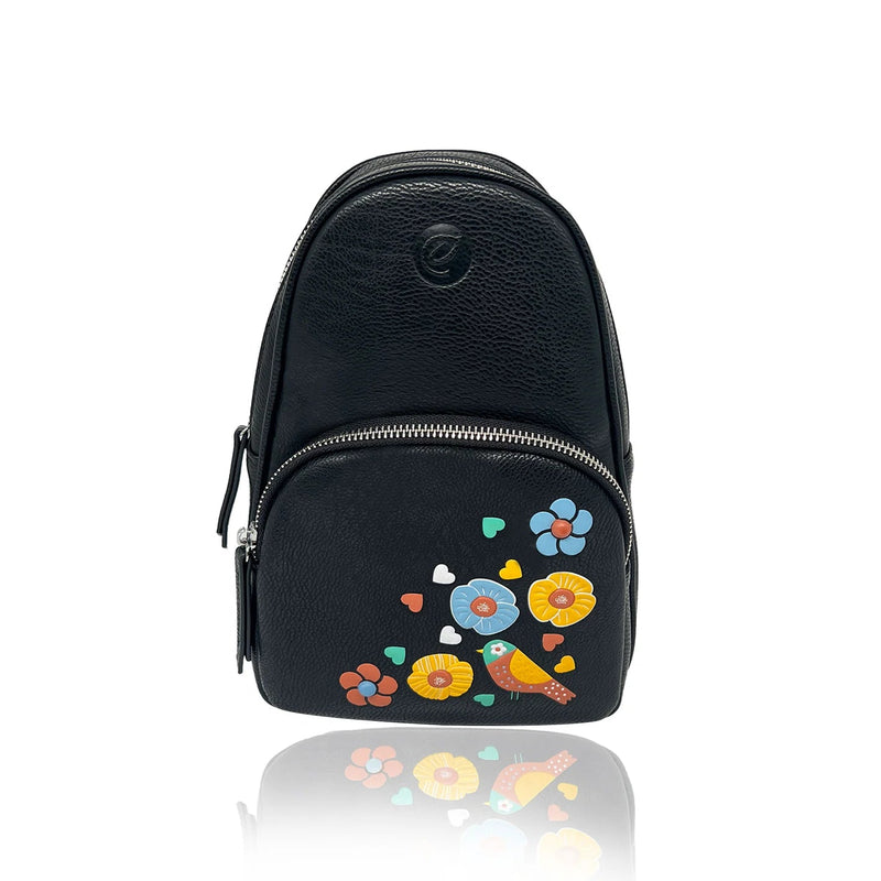 SAC BANDOULIÈRE CUIR VÉGANE TEXTURÉ JAY - ESPE
