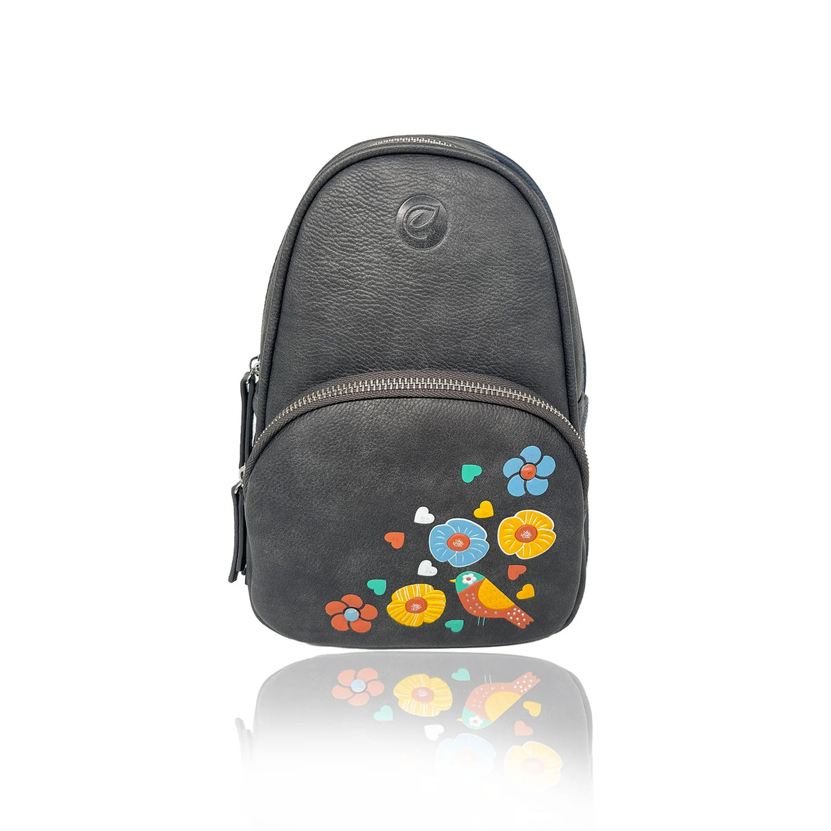 SAC BANDOULIÈRE CUIR VÉGANE TEXTURÉ JAY - ESPE