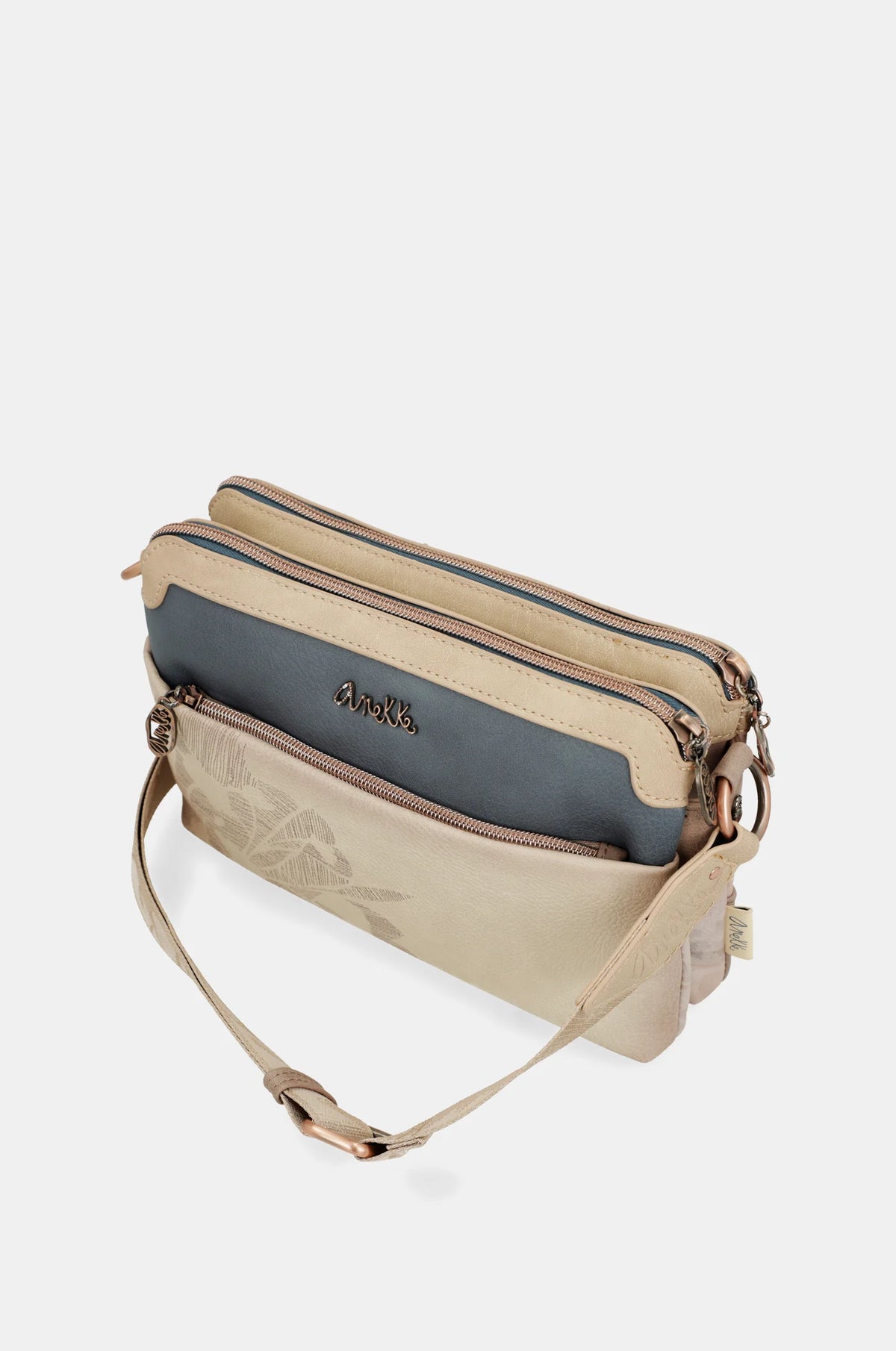 SAC BANDOULIERE DOUBLE COMPARTIMENT SOUVENIRS - ANEKKE