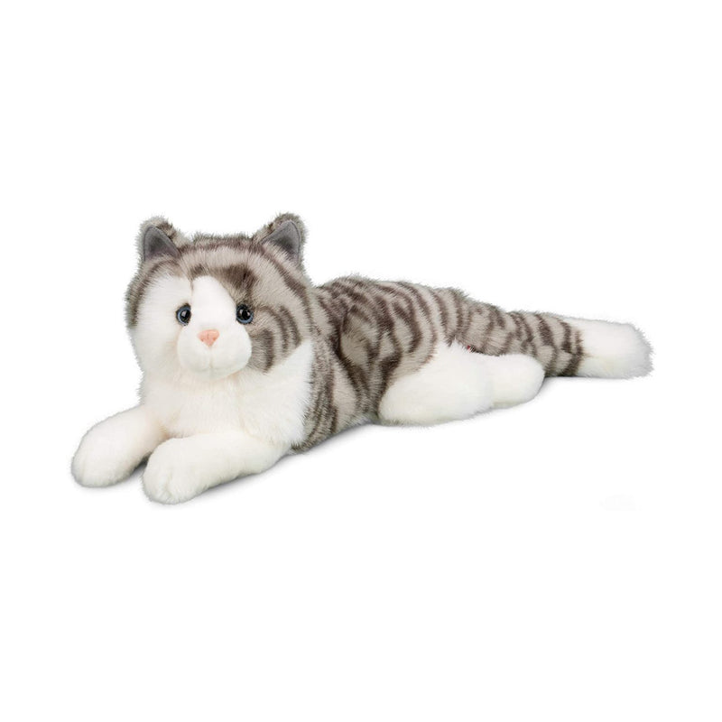 SMOKEY – PELUCHE CHAT GRIS ET BLANC (Douglas Cuddle Toys)