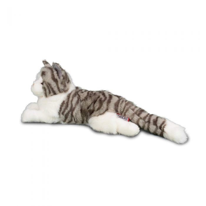 SMOKEY – PELUCHE CHAT GRIS ET BLANC (Douglas Cuddle Toys)
