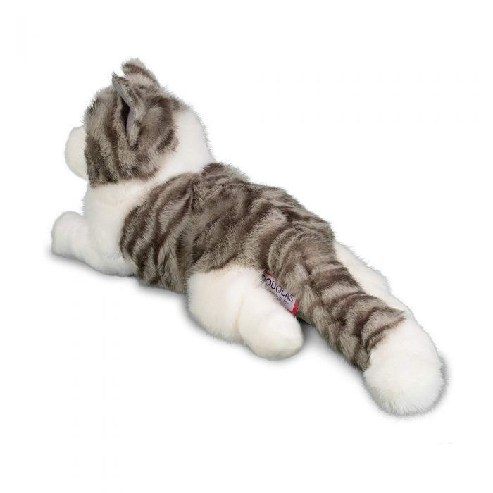 SMOKEY – PELUCHE CHAT GRIS ET BLANC (Douglas Cuddle Toys)