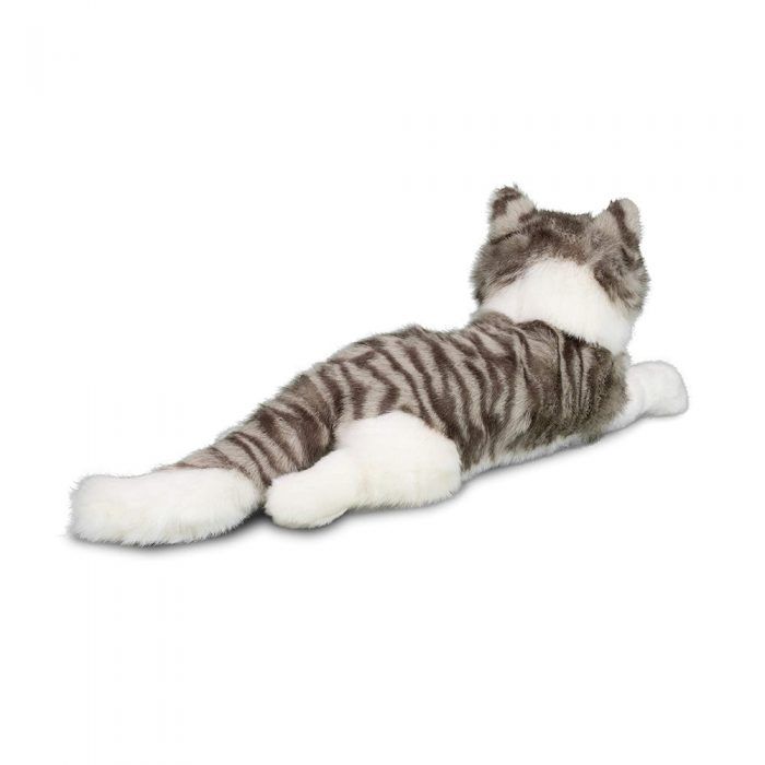 SMOKEY – PELUCHE CHAT GRIS ET BLANC (Douglas Cuddle Toys)