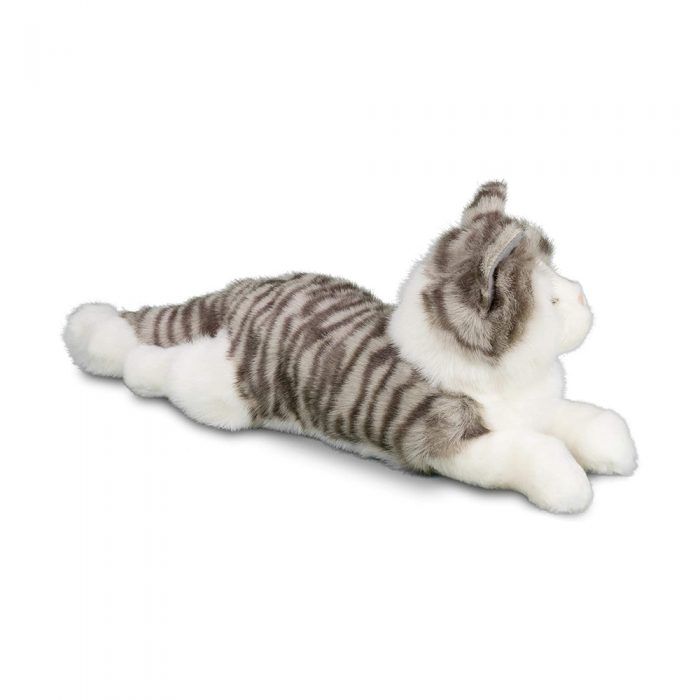 SMOKEY – PELUCHE CHAT GRIS ET BLANC (Douglas Cuddle Toys)