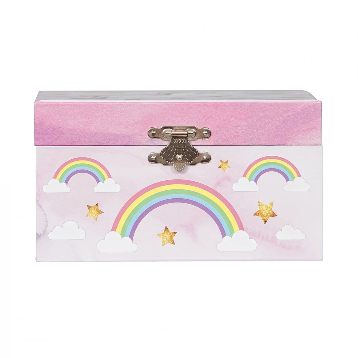 COFFRE À BIJOUX MUSICAL ARC-EN-CIEL ET LICORNE - MELE ET CO