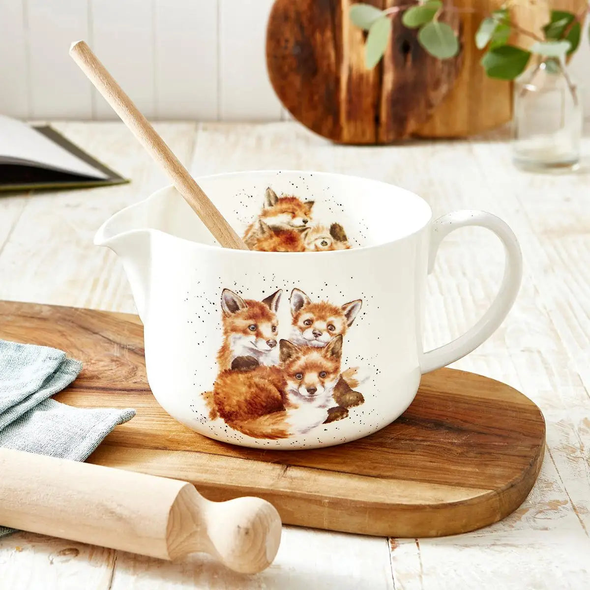 PICHET MÉLANGEUR EN PORCELAINE FINE AVEC RENARDEAU - WRENDALE DESIGNS