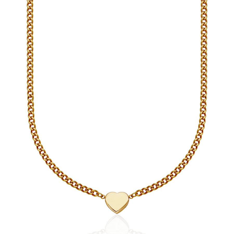 STEELX COLLIER AVEC COEUR ACIER OR T0XF890216