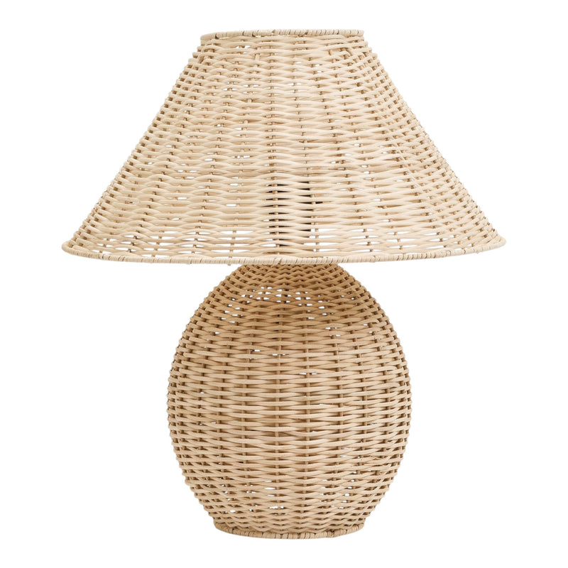 LAMPE DE TABLE ROTIN NATUREL