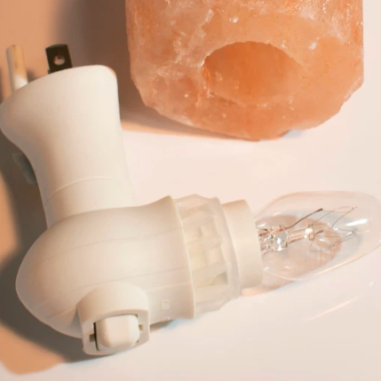Veilleuse en sel de l’Himalaya avec lumière LED