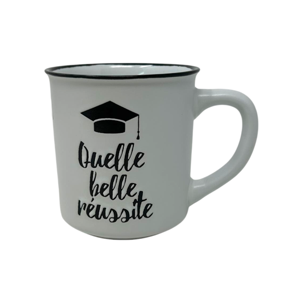 TASSE GRADUATION "QUELLE BELLE REUSSITE"