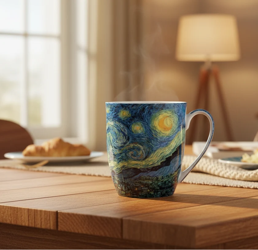 Mug à café au lait La Nuit étoilée de Van Gogh - 375 ml