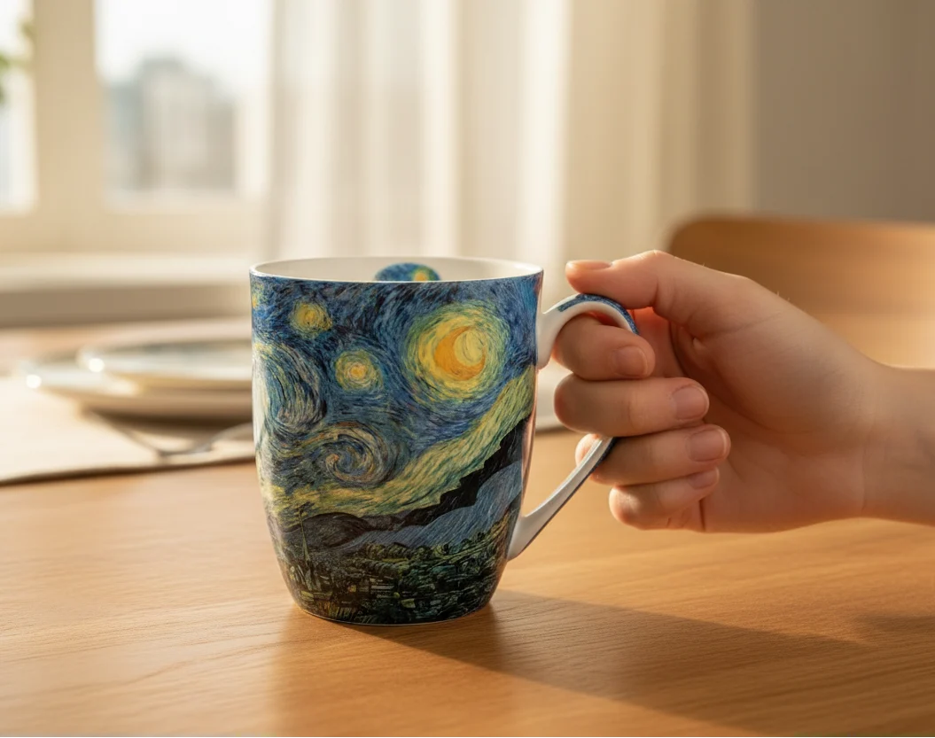 Mug à café au lait La Nuit étoilée de Van Gogh - 375 ml