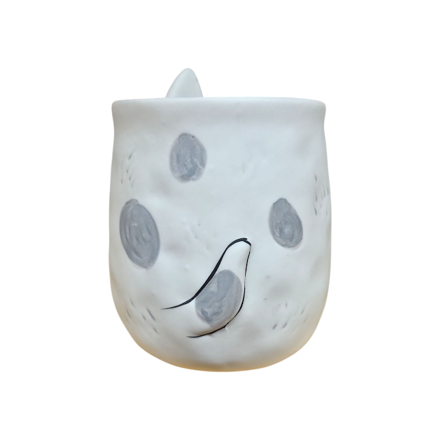 Joli cache-pot visage de chien en céramique – Décoratif, ludique et pratique