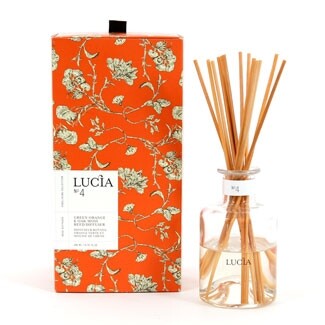 DIFFUSEUR ROTANG ORANGE VERTE LUCIA