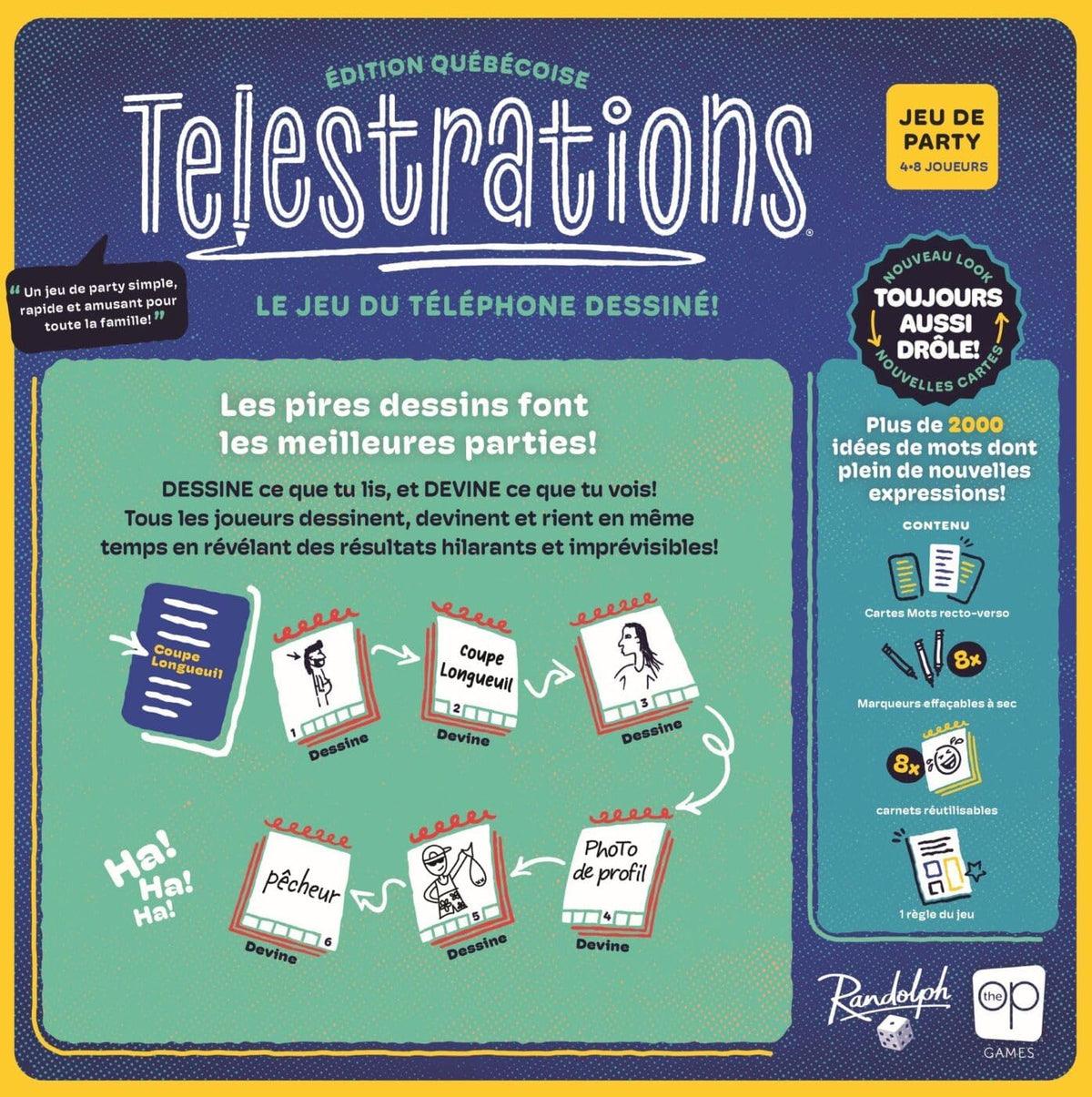 TELESTRATIONS : Édition Québécoise - Jeu du téléphone dessiné
