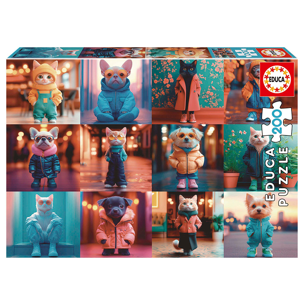 Casse-tête Animaux Fashion 200 pièces – Educa