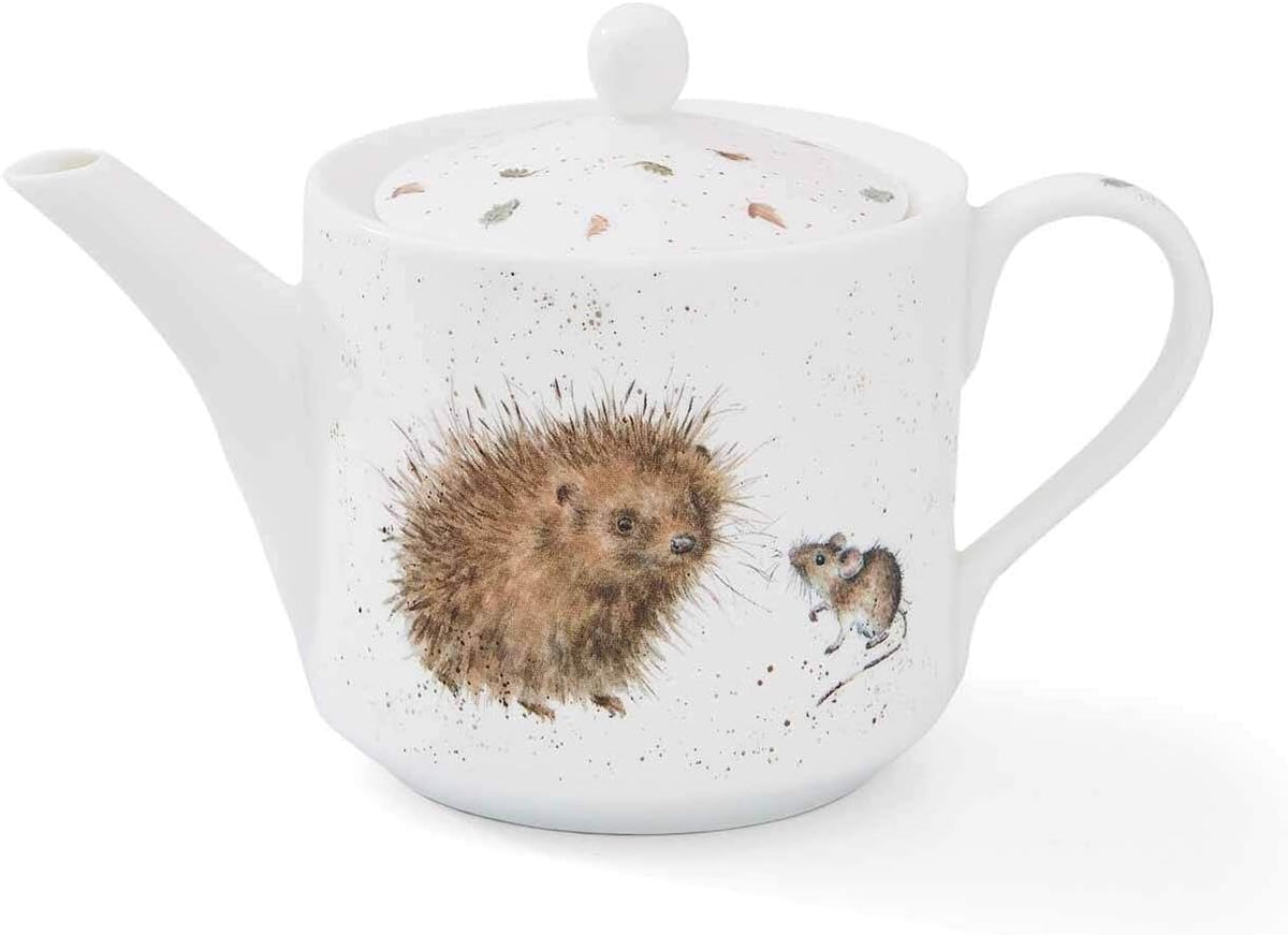 THEIERE HERISSON ET SOURIS PORCELAINE