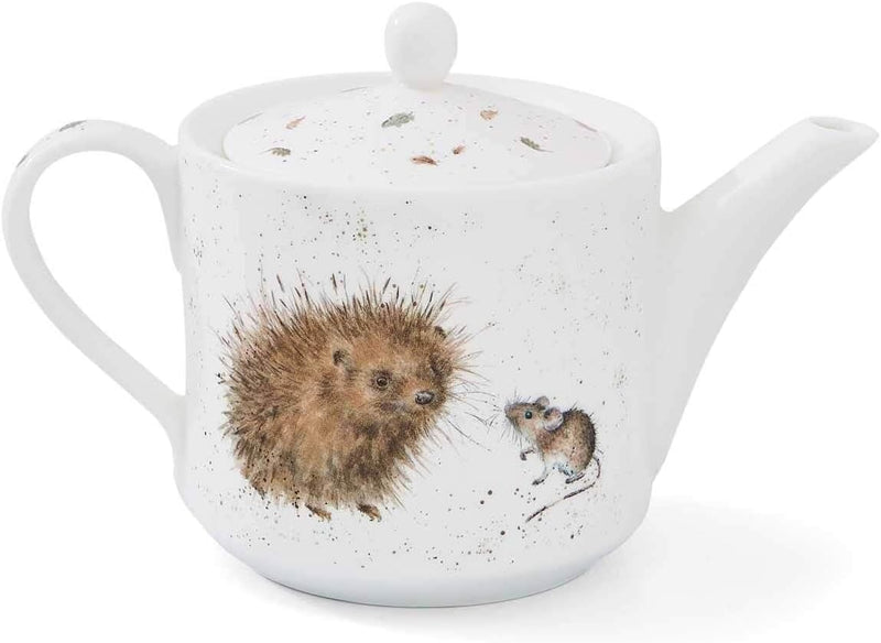 THEIERE HERISSON ET SOURIS PORCELAINE
