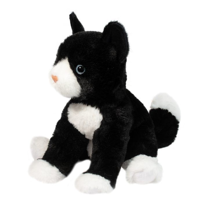 PELUCHE BECKIE CHAT NOIR ET BLANC | DOUGLAS CUDDLE TOYS CANADA