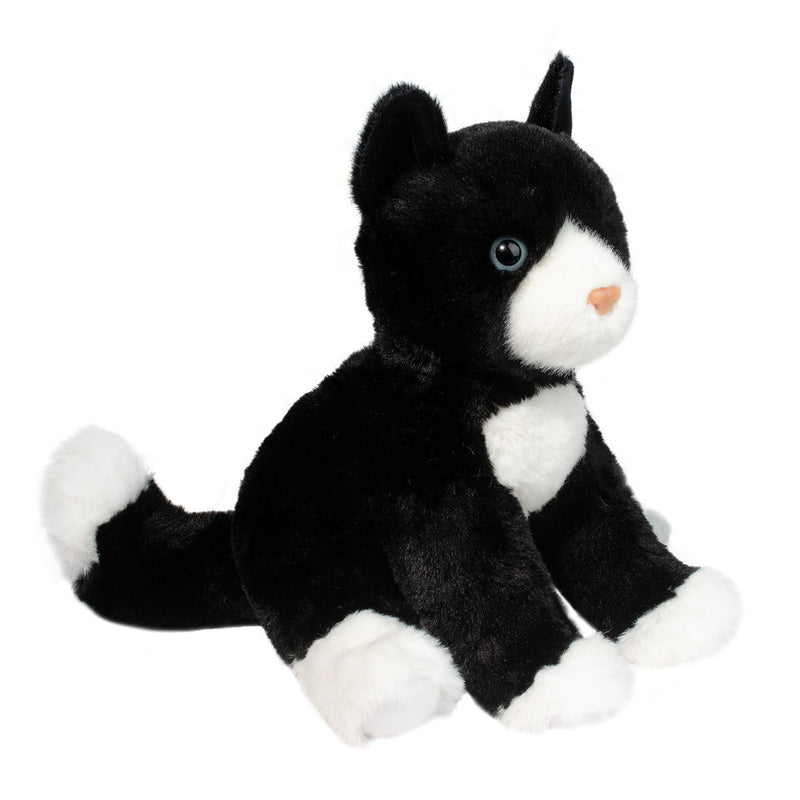 PELUCHE BECKIE CHAT NOIR ET BLANC | DOUGLAS CUDDLE TOYS CANADA