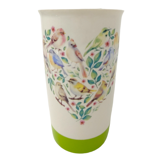 TASSE CAFÉ VOYAGE FLEURS COEUR