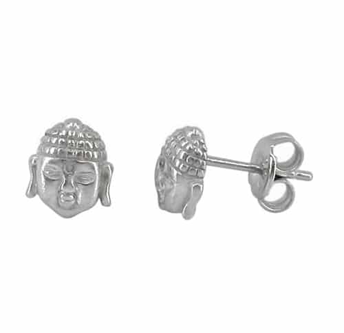 BOUCLES D'OREILLES BOUDDHA EN ARGENT