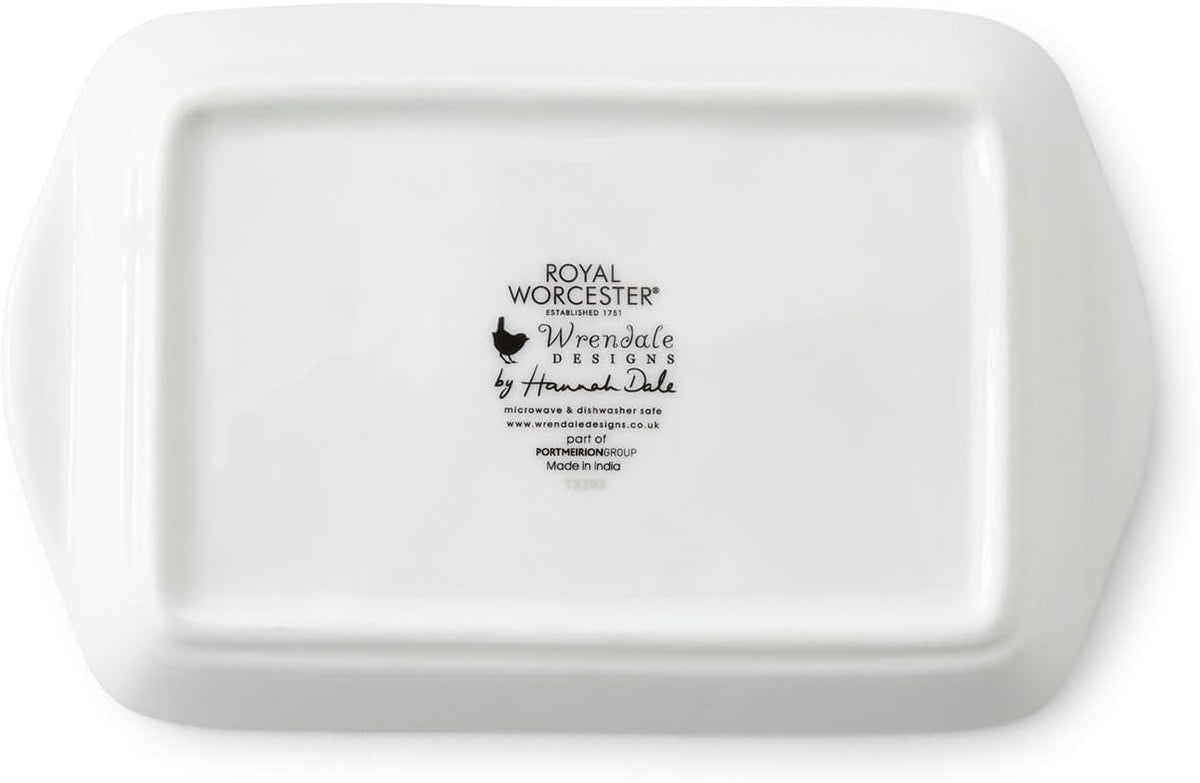 BEURRIER EN PORCELAINE FINE AVEC COUVERCLE - WRENDALE DESIGNS