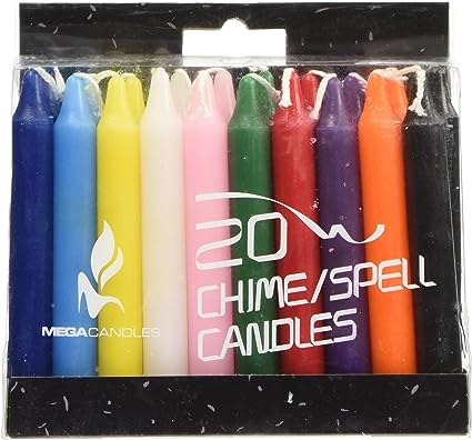 BOITE 20 CHANDELLES COLOREES 