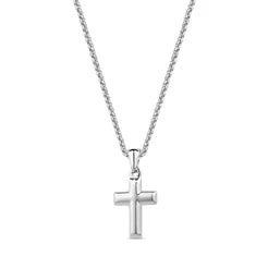 COLLIER PENDENTIF CROIX ACIER INOXYDABLE