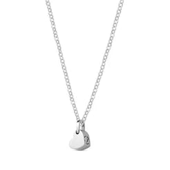 COLLIER COEUR URNE FUNERAIRE EN ACIER INOXYDABLE DORE