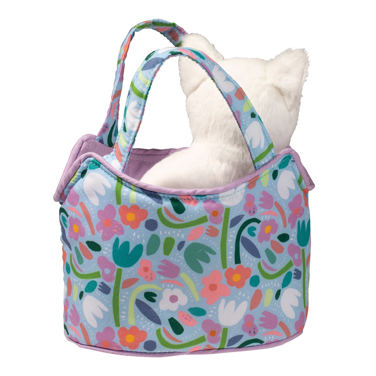 PETIT SAC JARDIN SASSY AVEC CHAT BLANC