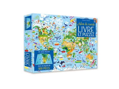 ATLAS DU MONDE (LIVRE + PUZZLE DE 300 PIECES)