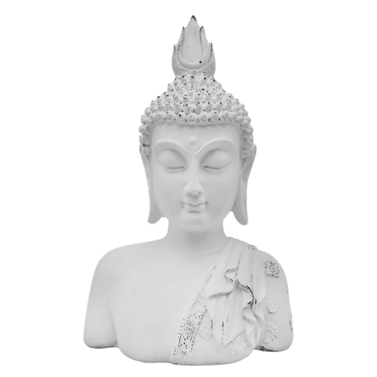 BUSTE BOUDDHA BLANC