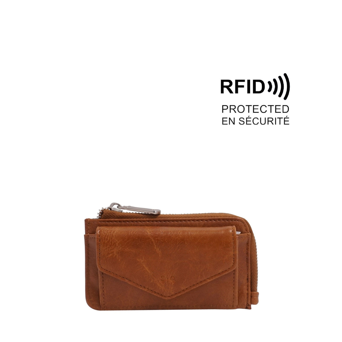 PORTEFEUILLE RFID EVELYN CAMEL - S•Q