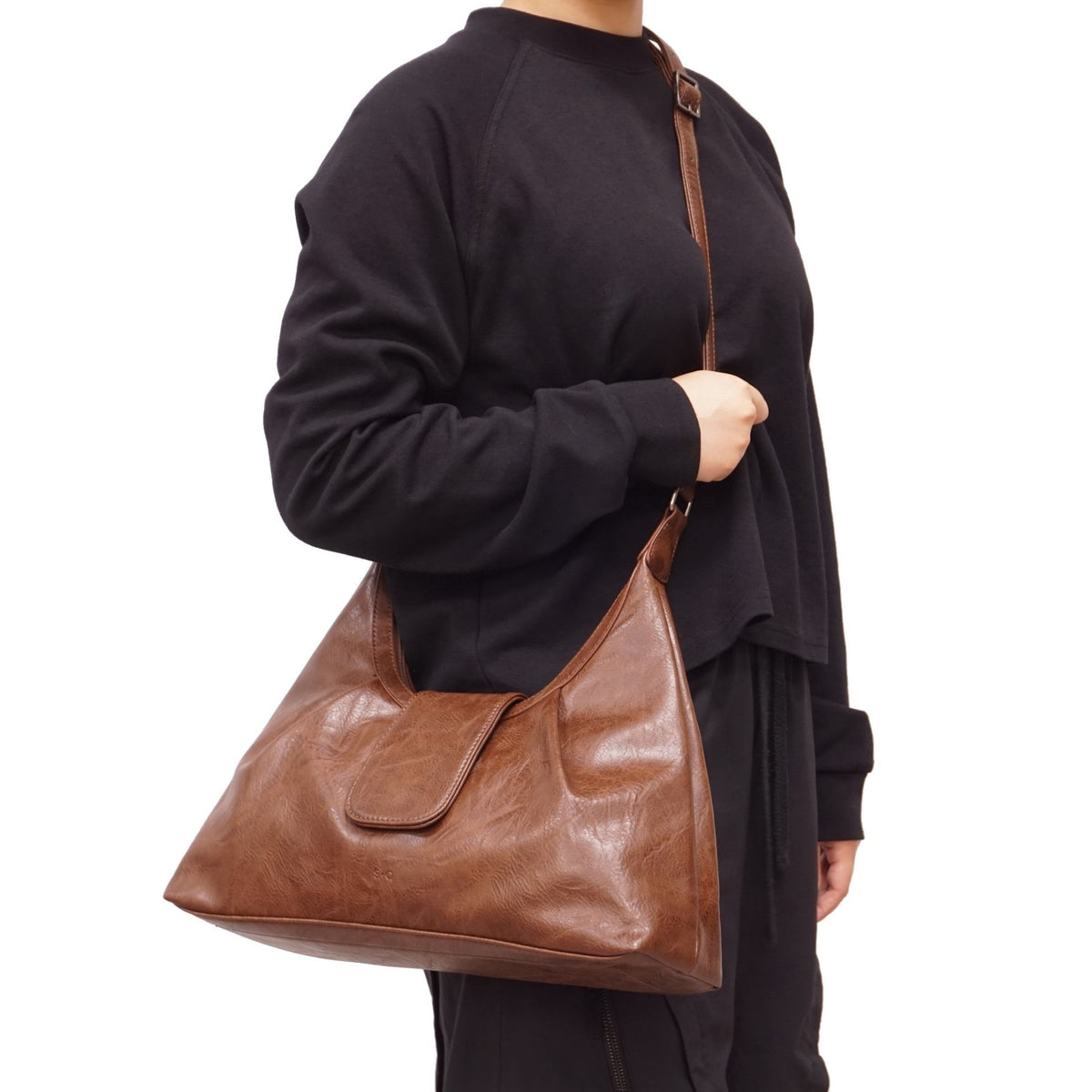 Sac à main hobo en polyuréthane Karell - S-Q
