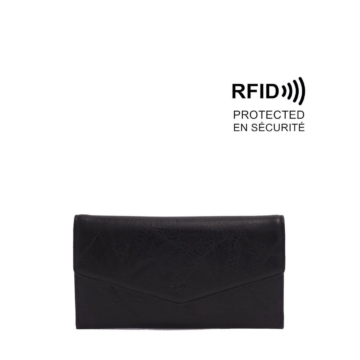 Portefeuille pliable Vani RFID en polyuréthane - S-Q Inc.