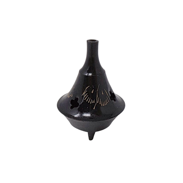 BRULEUR D'ENCENS NOIR EN LAITON