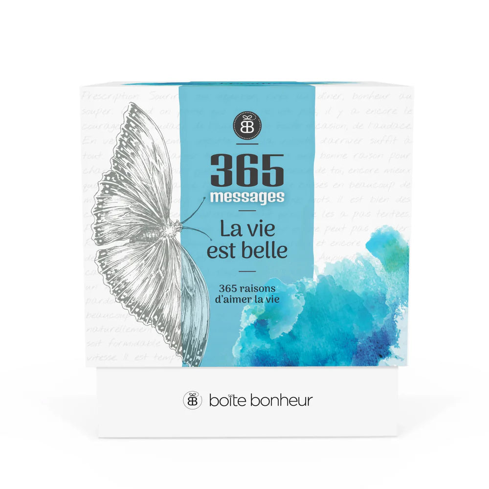 BOITE BONHEUR LA VIE EST BELLE
