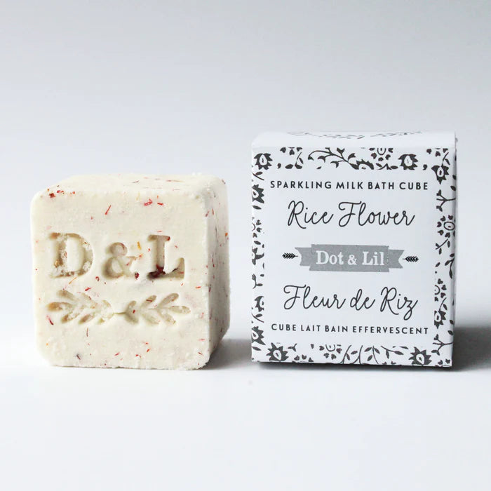 CUBE DE LAIT DE BAIN FRAGRANCE FLEUR DE RIZ