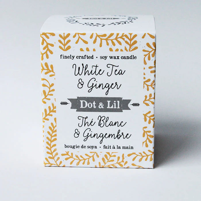 BOUGIE FRAGRANCE THÉ BLANC ET GINGEMBRE | DOT & LIL