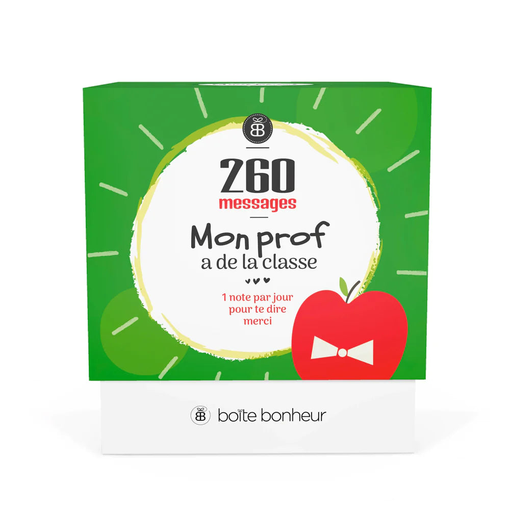 BOITE BONHEUR MERCI 260 FOIS PROF