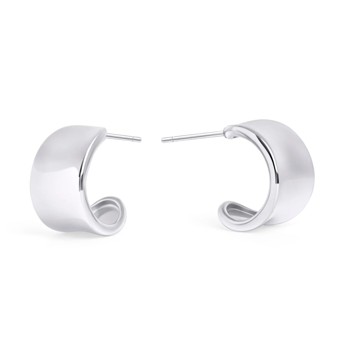 BOUCLES D'OREILLES CREOLES EN ACIER INOXYDABLE THALIA