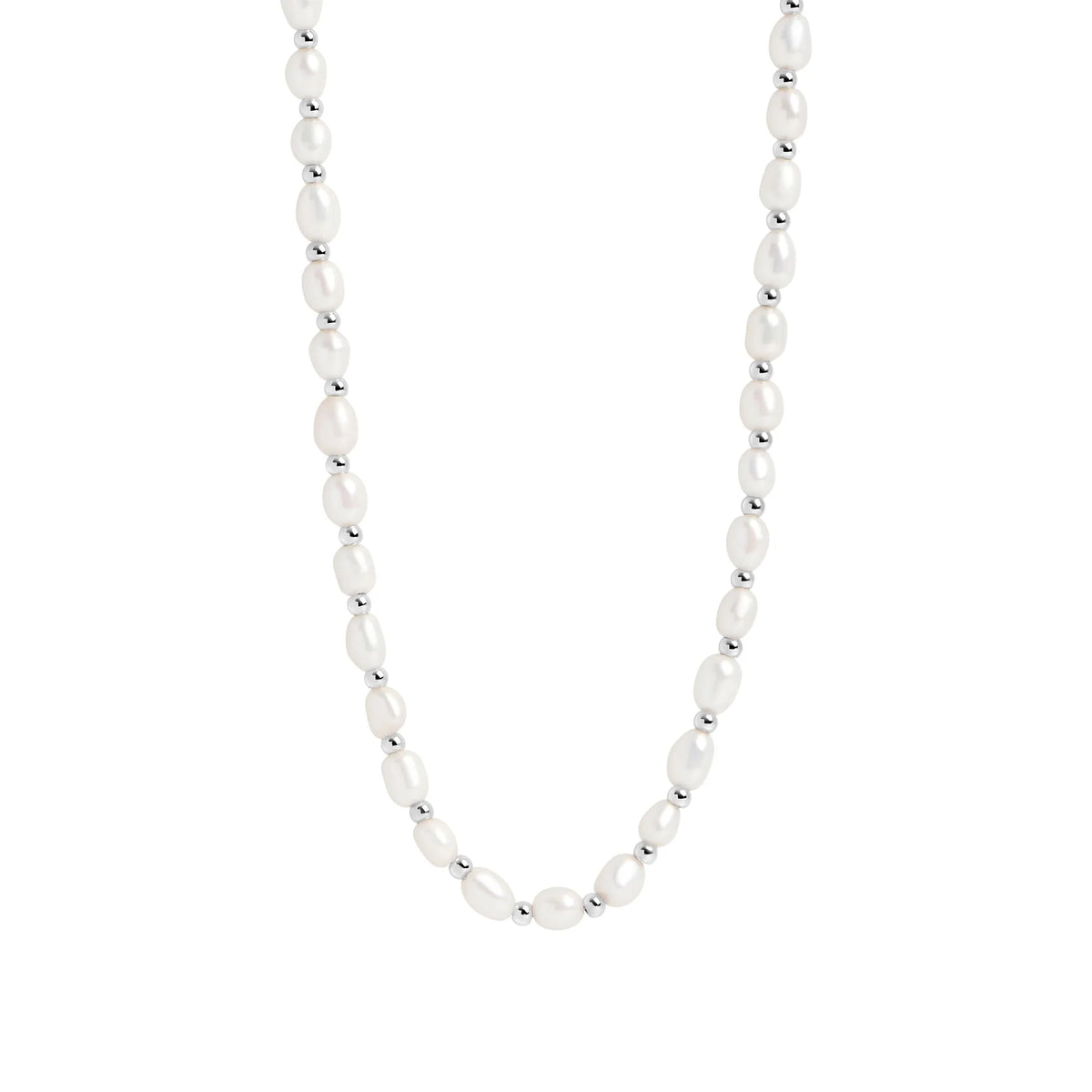 COLLIER AVEC PERLES EN ACIER INOXYDABLE PHOEBE | MIA BIJOUX