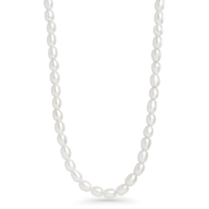 COLLIER AVEC PERLES EN ACIER INOXYDABLE DORÉ IBERIA | MIA BIJOUX