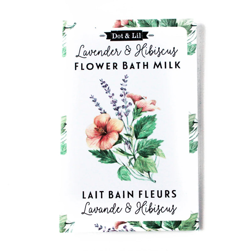 SACHET LAIT DE BAIN LAVANDE ET HIBISCUS DOT & LIL