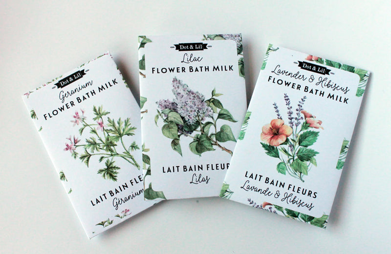 SACHET LAIT DE BAIN LAVANDE ET HIBISCUS DOT & LIL